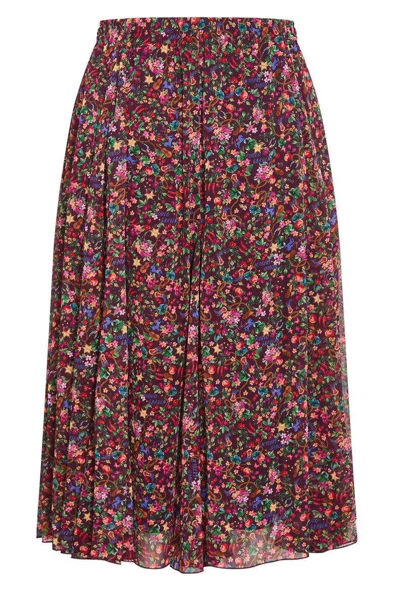 Serena Print Midi Skirt, Alternate, color, RODEO DITSY