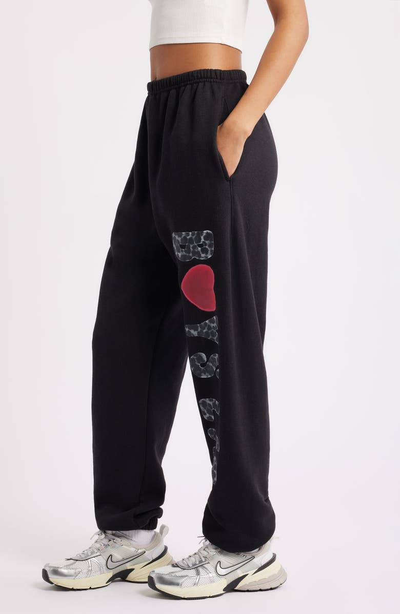 BOYS LIE Caitlyn Coded Kimmy Logo Joggers, Alternate, color, Black