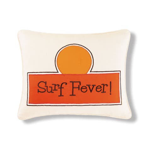 Surf Fever Embroidered Accent Throw Pillow, 16" x 20"