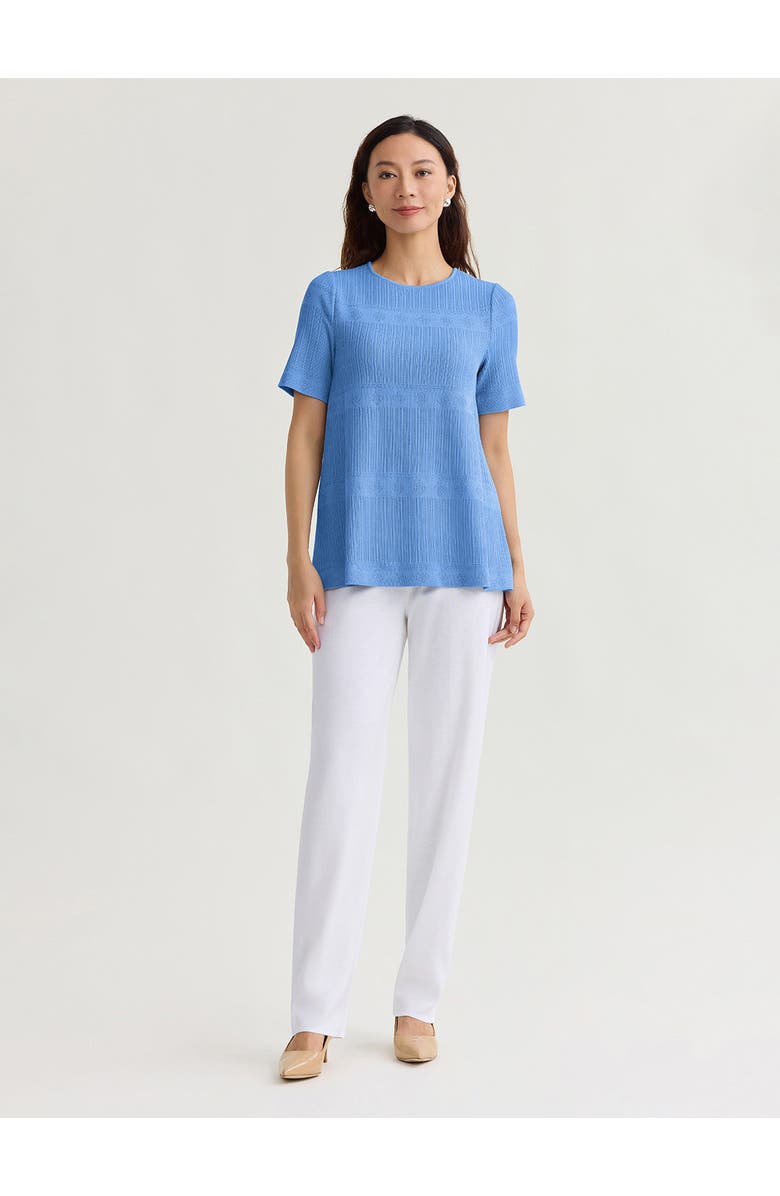 Misook Diamond Ribbed Texture Soft Knit Tunic, Alternate, color,