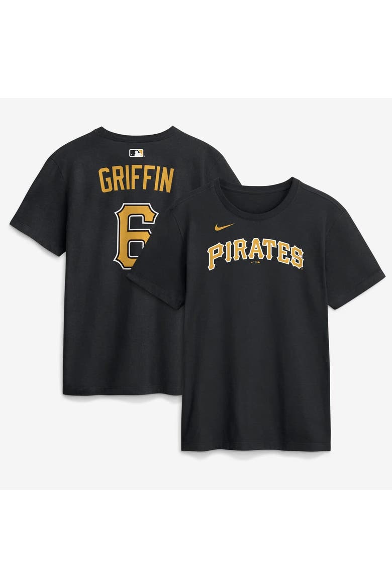 Men's Nike Konnor Griffin Black Pittsburgh Pirates Name & Number T-Shirt, Main, color, Black