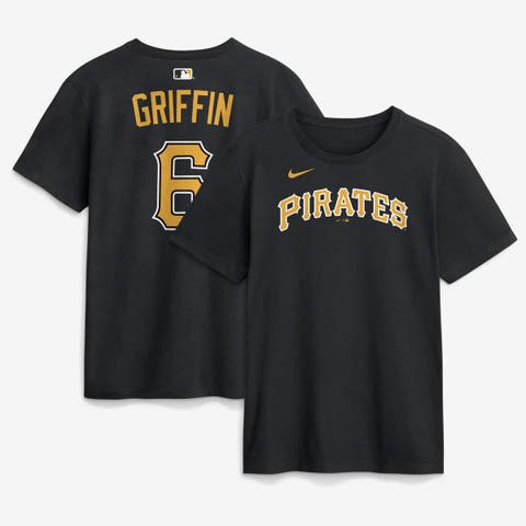 Men's Nike Konnor Griffin Black Pittsburgh Pirates Name & Number T-Shirt