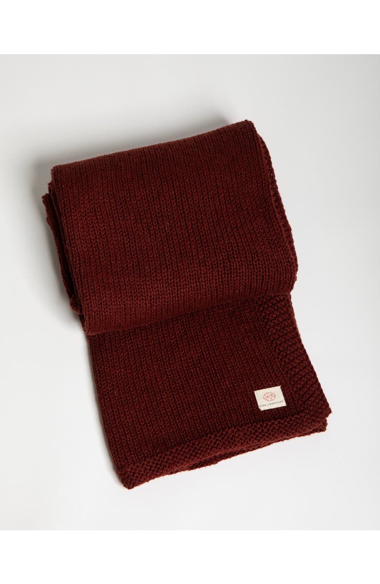 Pink Lemonade Zrestha Organic Cotton Throw Blanket, Main, color, Sagria