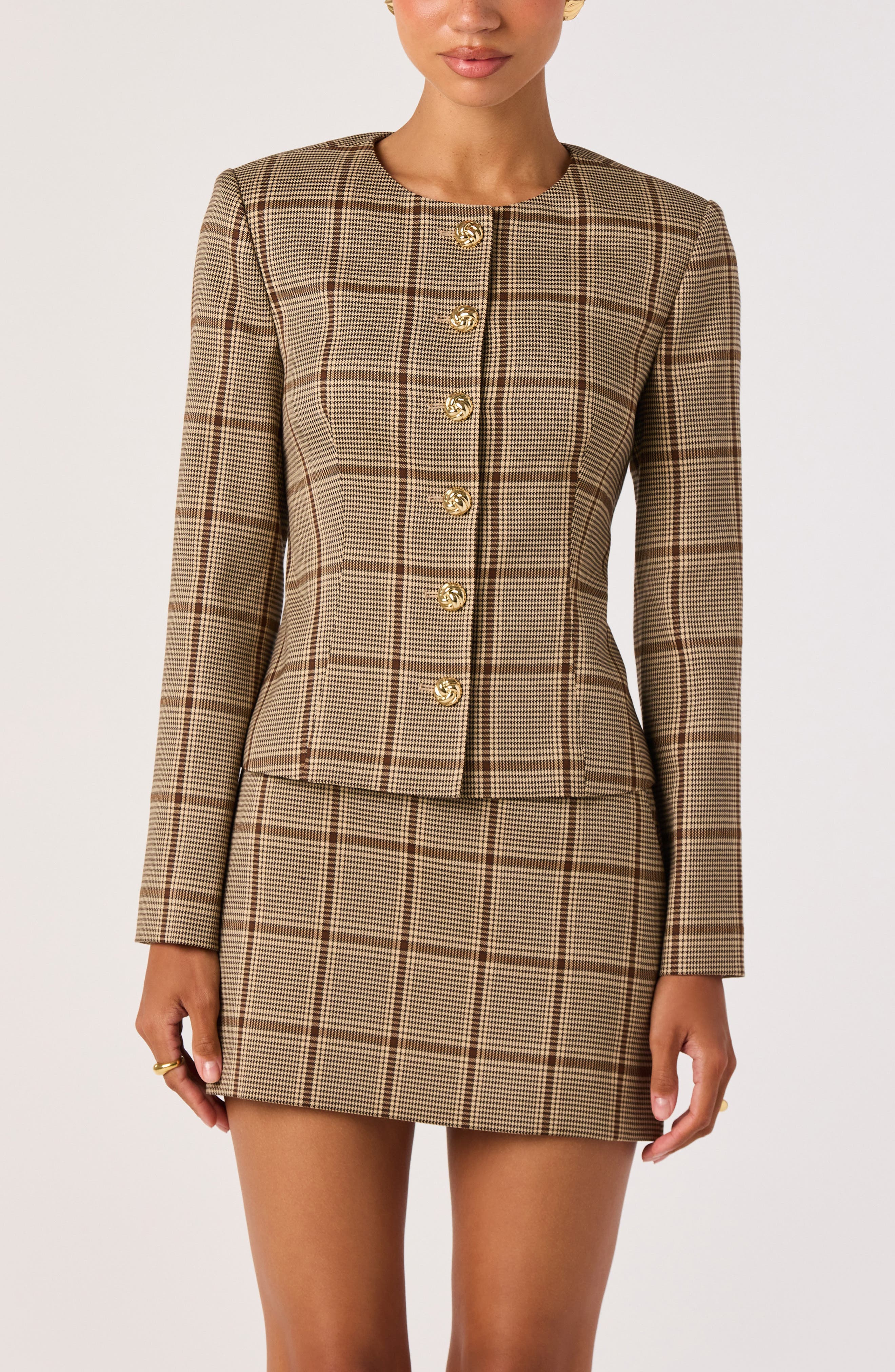 selected TAN PLAID