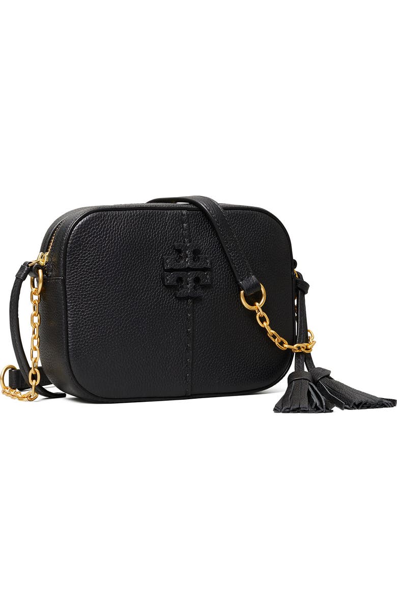 Tory Burch McGraw Leather Camera Bag, Alternate, color,