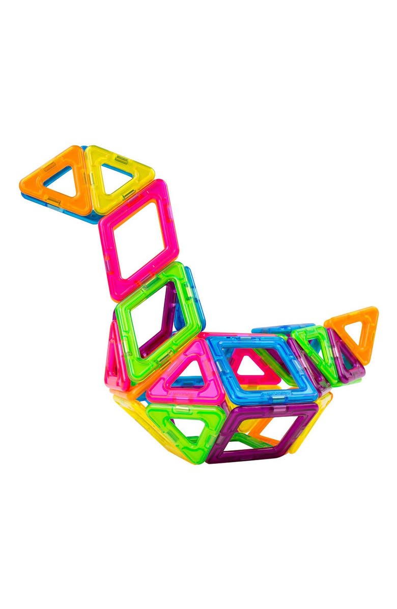 Magformers 'Creator' Neon Magnetic 3D Construction Set, Alternate, color, 