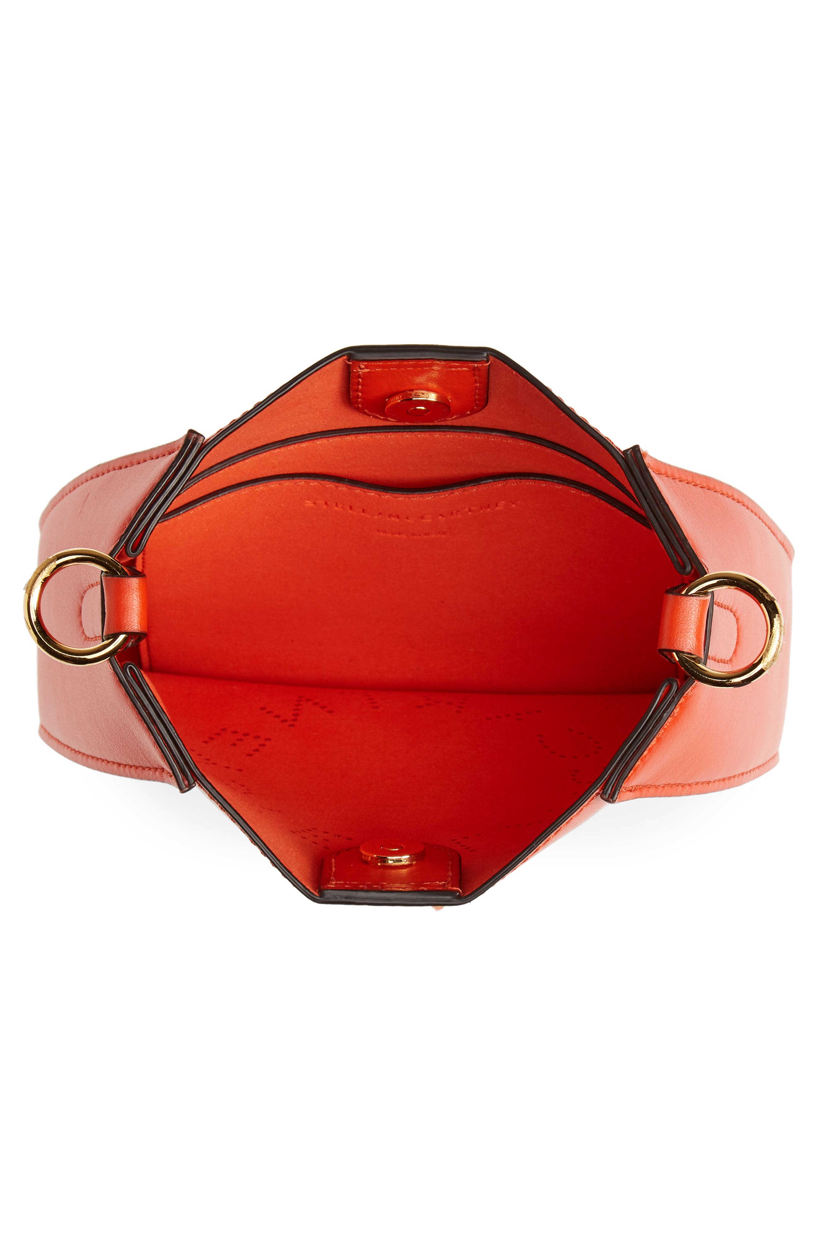 Logo Alter Nappa Faux Leather Crossbody Bag, Alternate, color, FLAME