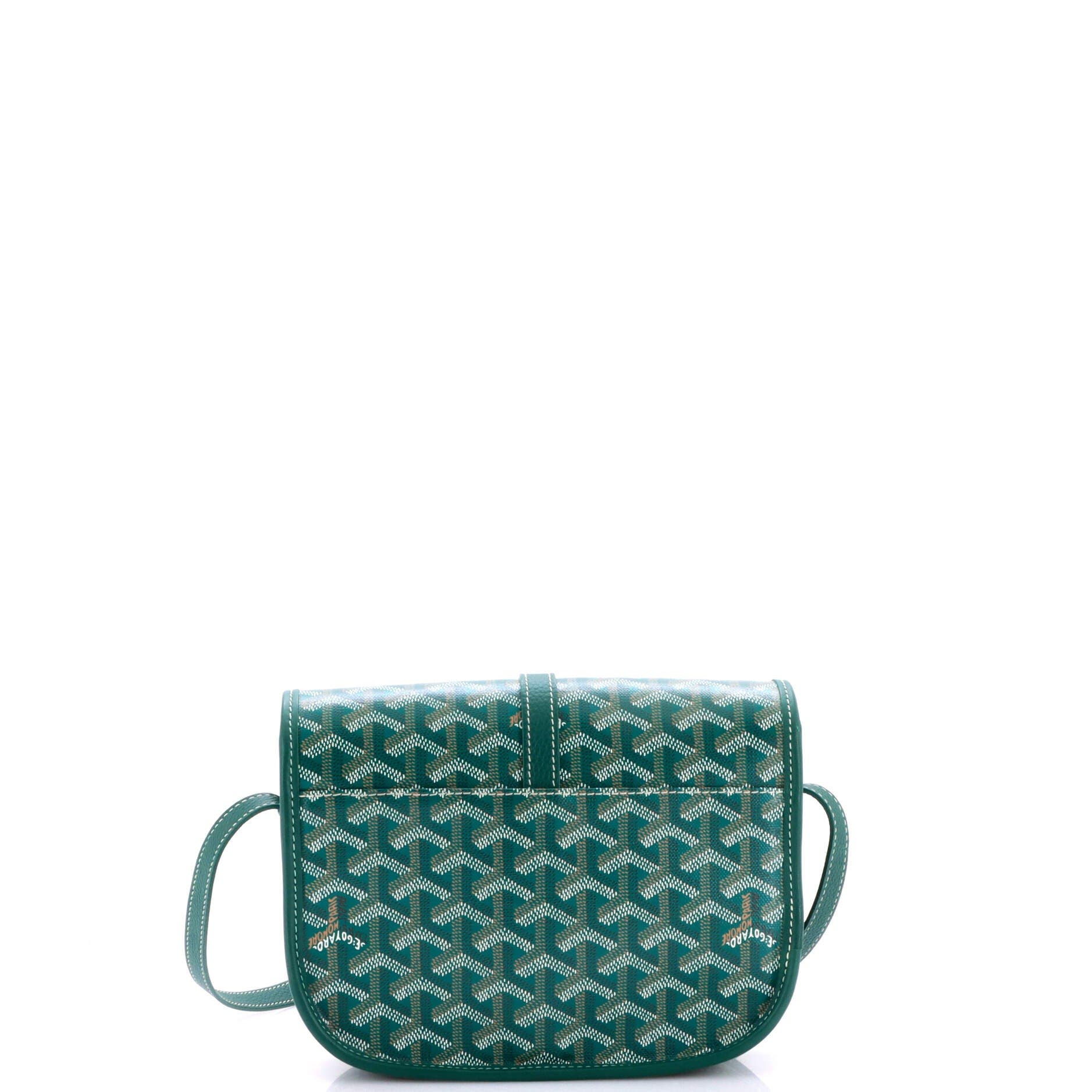Pre-Owned Goyard Belvedere II Messenger Bag Coated Canvas PM, Alternate, color, Green