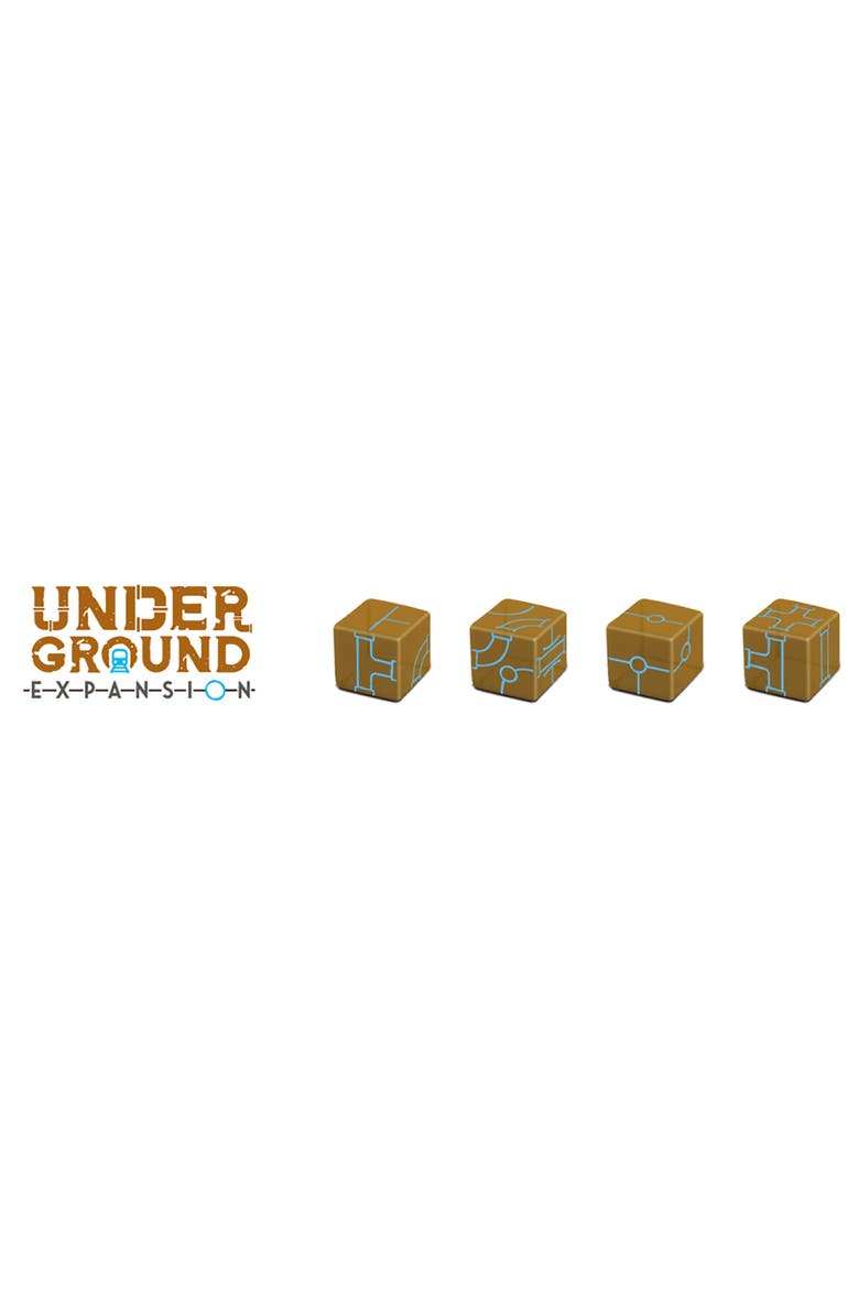 Railroad Ink Underground Expansion Pack, 1+ Players, Alternate, color, Multicolored