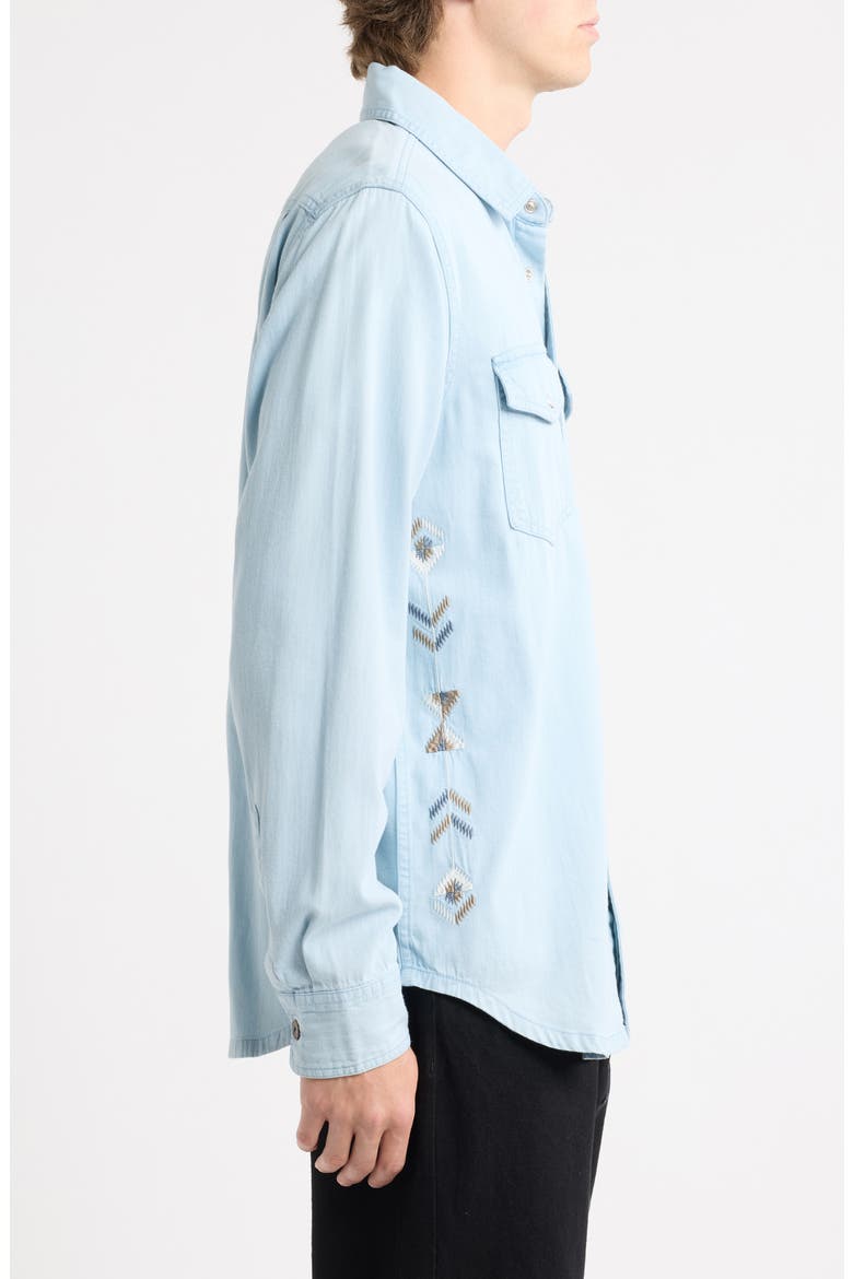 Autry Long Sleeve Shirt, Alternate, color, LIGHT INDIGO