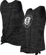 New Era Women's New Era Black Brooklyn Nets Space Dye Active Tank Top