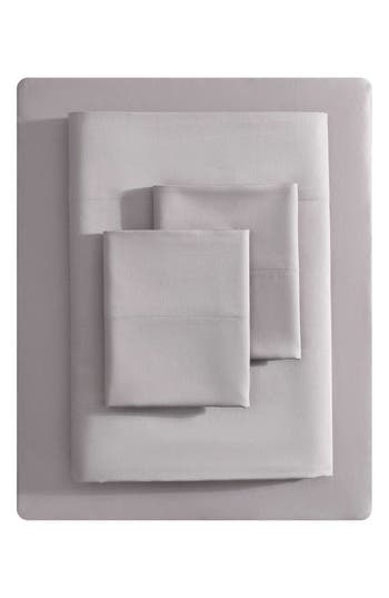 Vera Wang Sateen Sheet Set In Plum