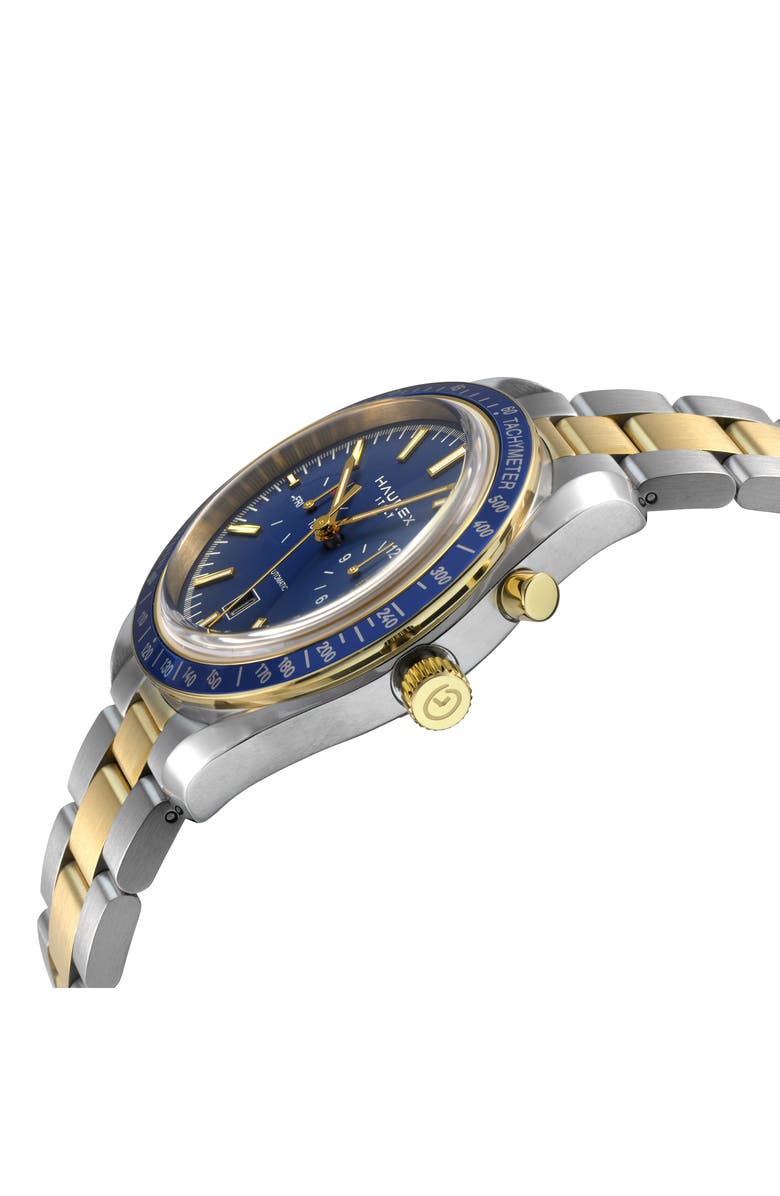 GEVRIL Haurex Bracelet Watch, Alternate, color, Silver/ Yellow Gold