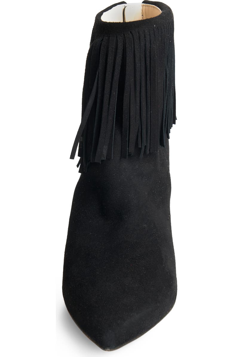 L'AGENCE Mathilde Fringe Stiletto Bootie, Alternate, color,