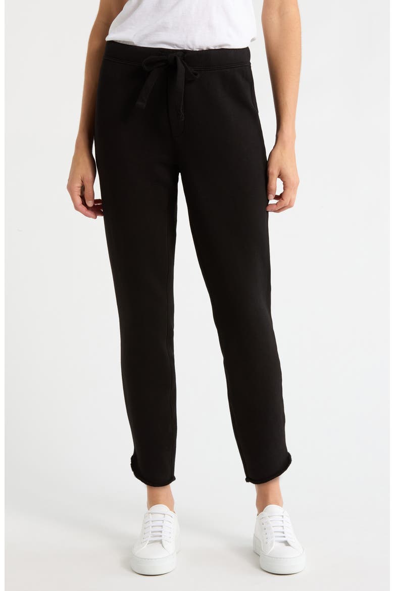 Christine Tulip Hem Joggers, Main, color, BLACK