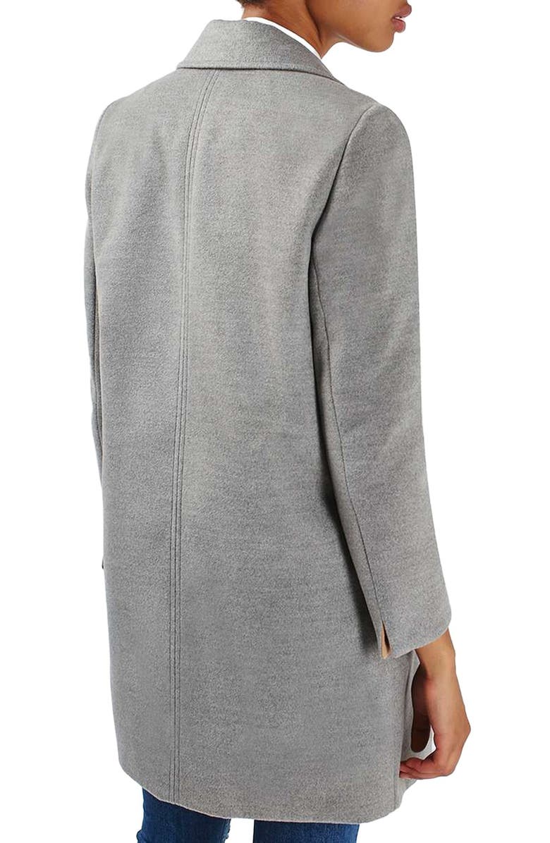 Topshop 'Meg' Zip Pocket Coat, Alternate, color, 