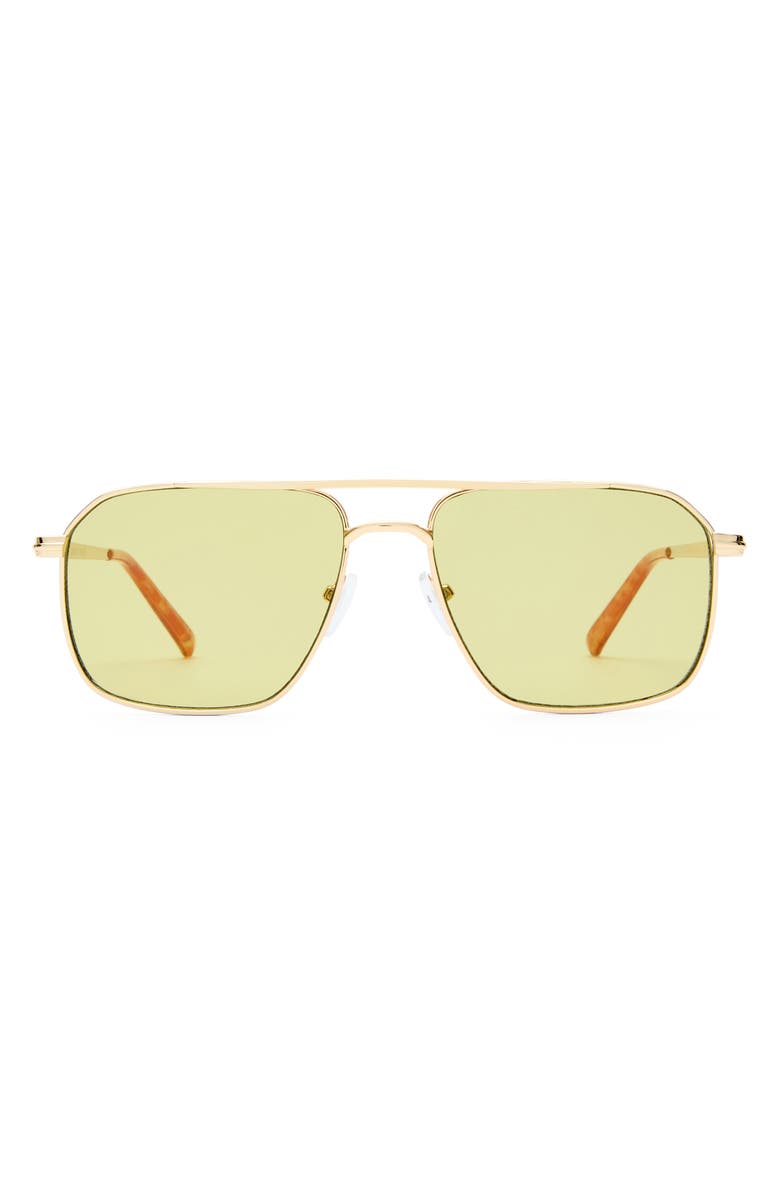 AIRE Equator 55mm Aviator Sunglasses, Main, color, Gold / Vintage Tort / Sage