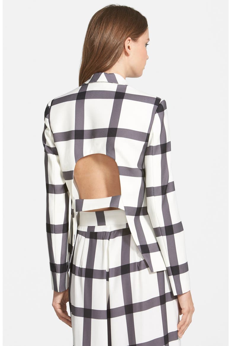 the Label 'Speakerbox' Cutout Blazer, Alternate, color, LIGHT CHECK