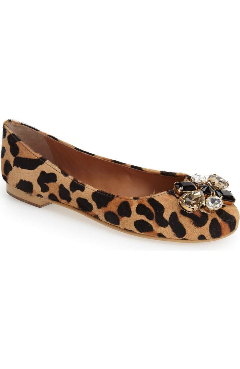 Dune London 'Hubble' Embellished Ballet Flat, Main, color,