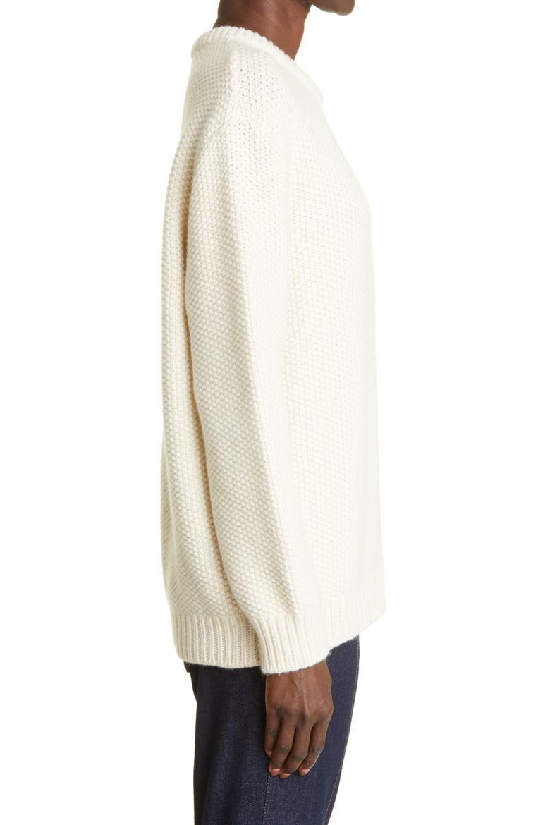 Cashmere Sweater, Alternate, color, WHITE POWDER