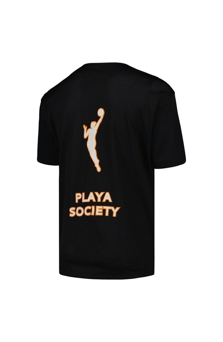 Playa Society Unisex Playa Society Black WNBA Mesh V-Neck Baseball Jersey, Alternate, color, 
