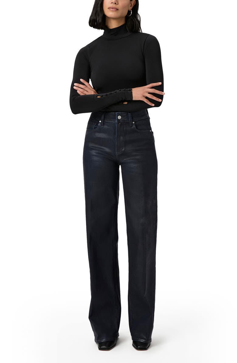 PAIGE Ciri Mock Neck Long Sleeve Top, Alternate, color, Black