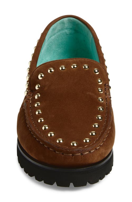 Robert Zur Diane Stud Loafer In Brown