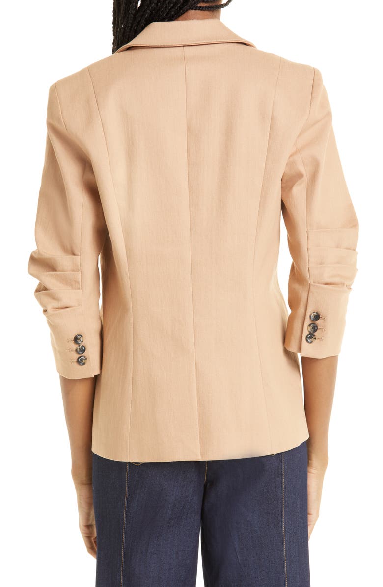 Cinq à Sept Khloe Ruched Sleeve Blazer, Alternate, color, 