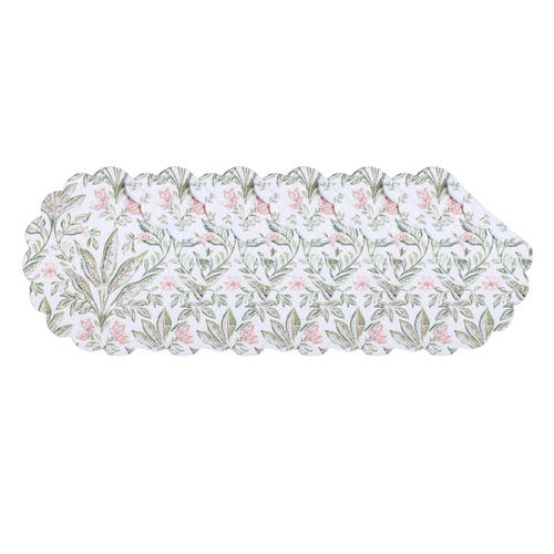 C & F Home C&f Home Lana Palms Reversible Machine Washable Round Scallop Quilt Placemats Set Of 6 In Multi