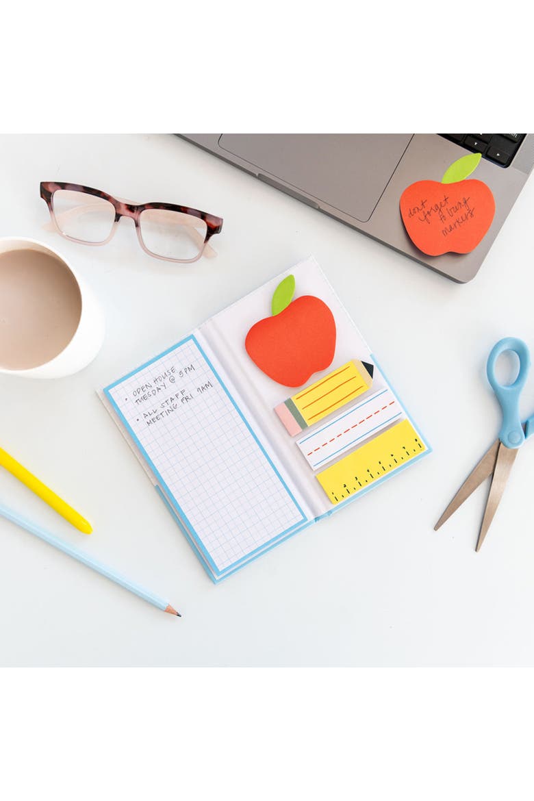 Back to School Sticky Note Set, Alternate, color, Assorted Pre-Pack