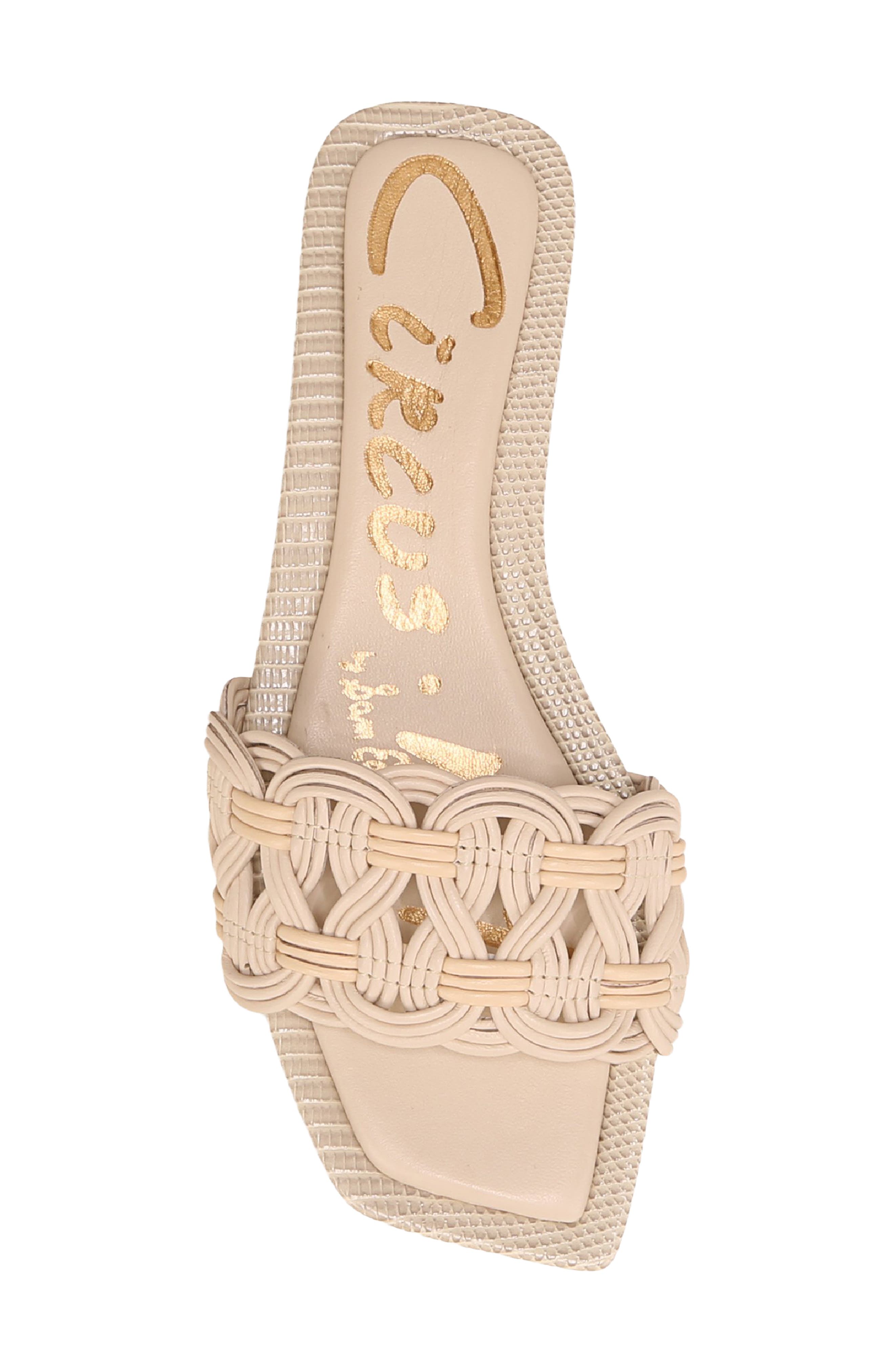 Salma Slide Sandal, Alternate, color, VANILLA BEAN/ SEA SHELL