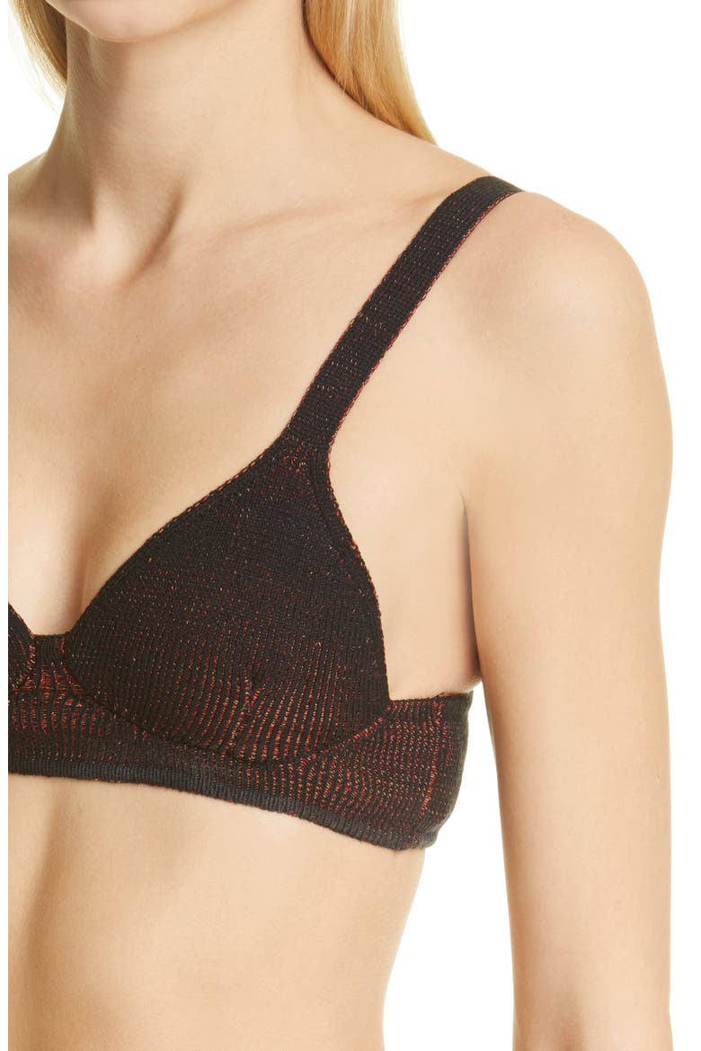 Bravery Knit Bra (Nordstrom Exclusive), Alternate, color, TECHNO