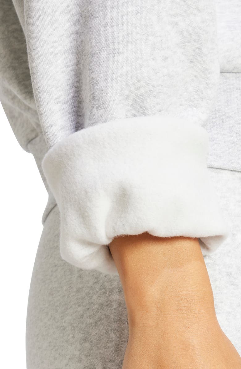 adidas Essentials Embroidered Logo Cotton Fleece Sweatshirt, Alternate, color, 