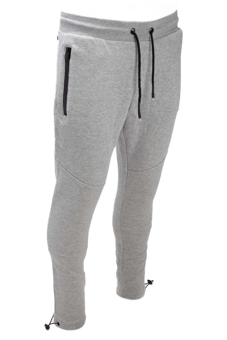 Men's Zip Pocket Fleece Joggers, Alternate, color, LIGHT GREY