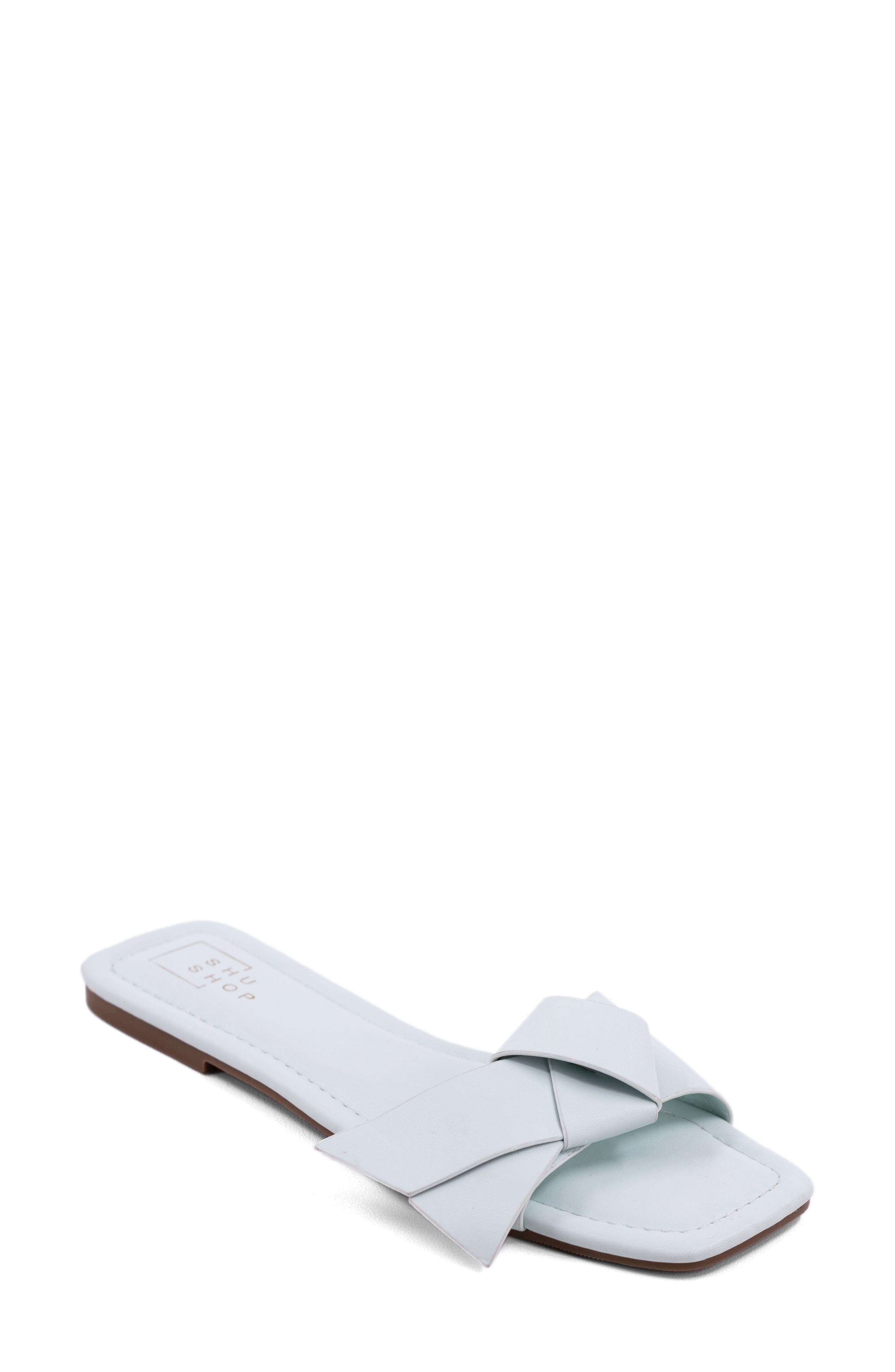 SHUSHOP Diana Slide Sandal, Main, color, Mint