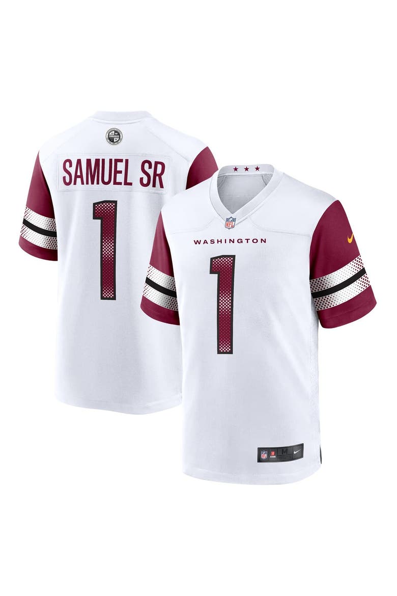 Men's Nike Deebo Samuel Sr White Washington Commanders Game Player Jersey, Main, color, White