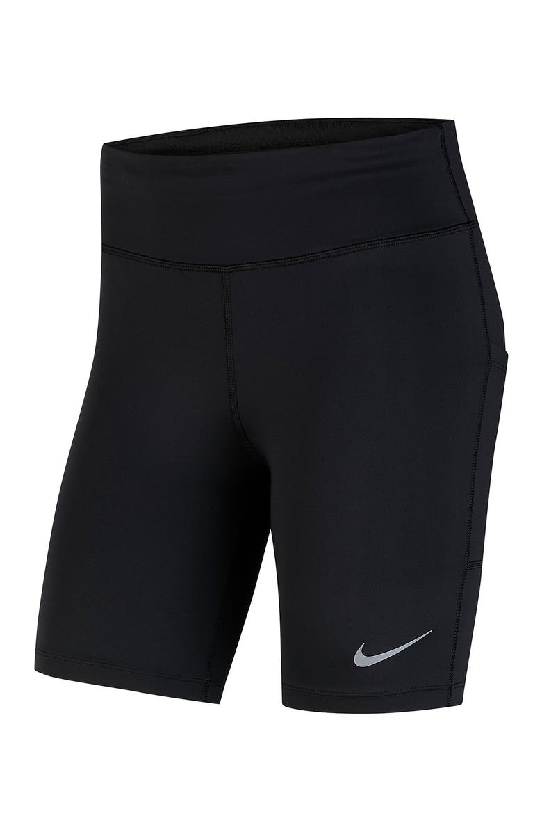 Nike Fast Walk High Waisted Biker Shorts, Main, color, 