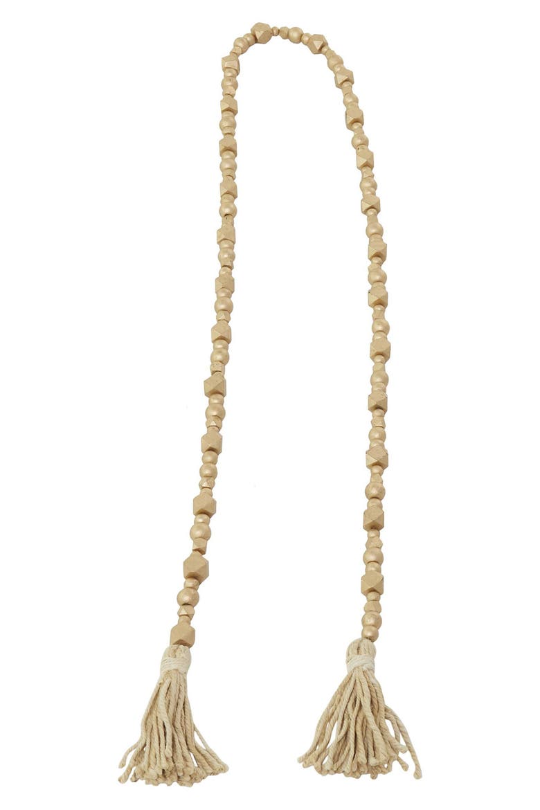 Bohemian Mango Wood Garland, Alternate, color, GOLD