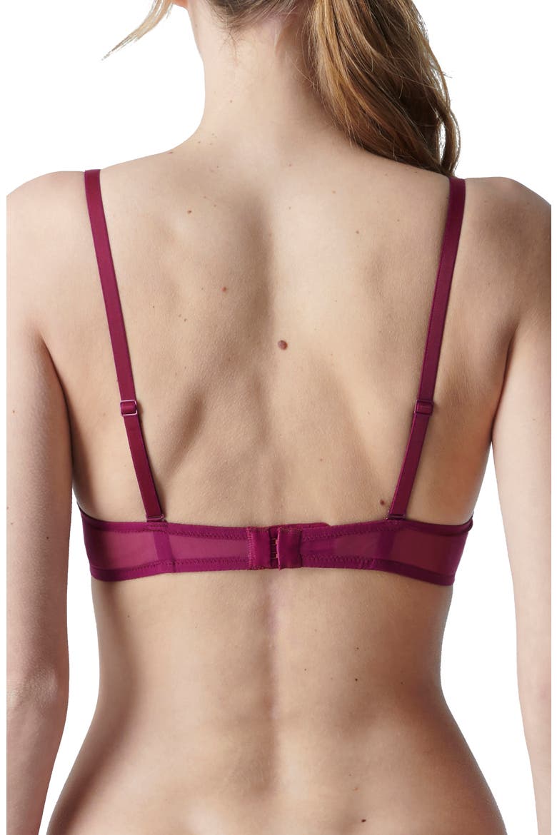 Singuliere Underwire Demi Bra, Alternate, color, SYRAH
