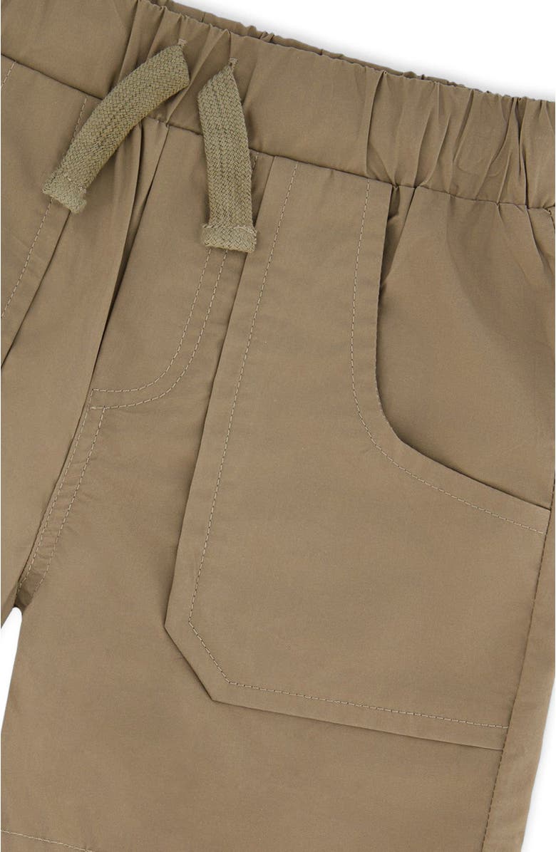 Deux par Deux Parachute Shorts with Patch Pockets, Alternate, color, Beige