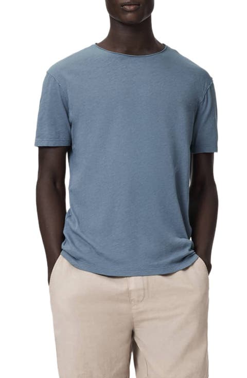 Figure Roll Neck Cotton T-Shirt