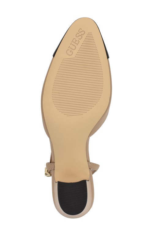 Guess Loisa Slingback Pump In Brown
