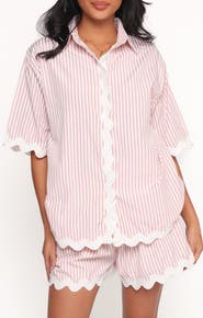 Petal & Pup Wilson Rickrack Trim Shirt & Shorts Set
