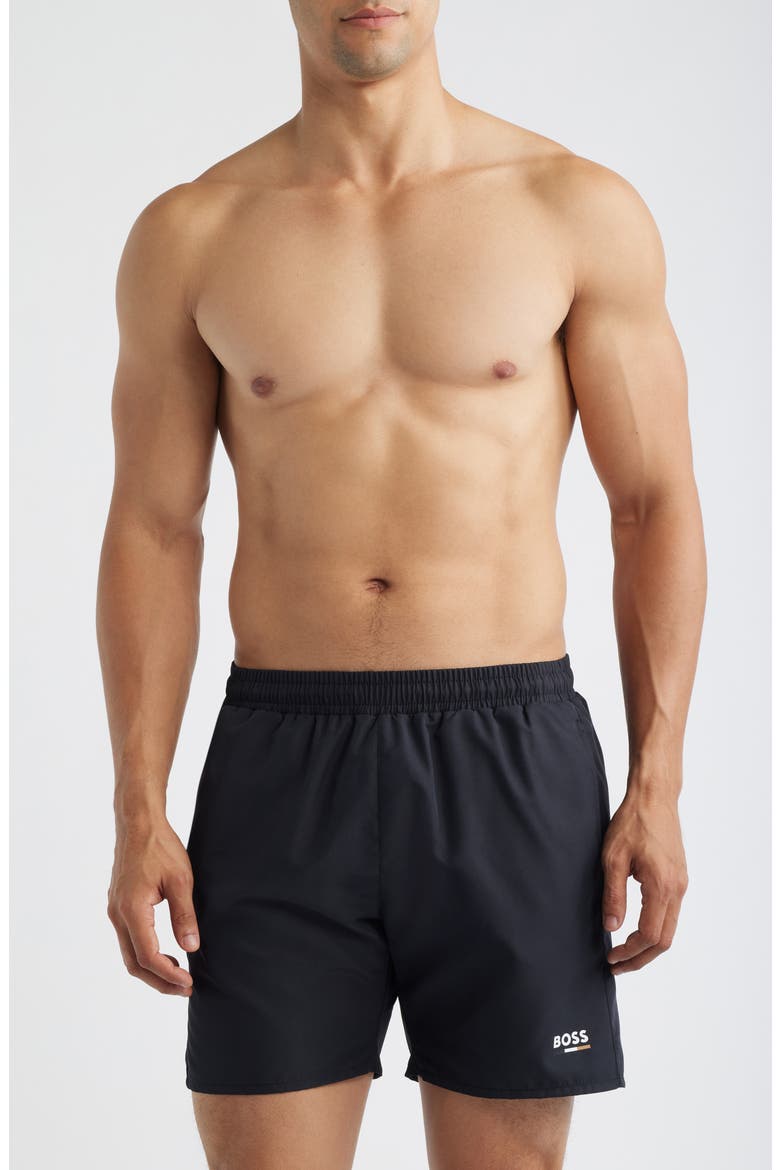 Swordfish Swim Trunks, Main, color, BLACK