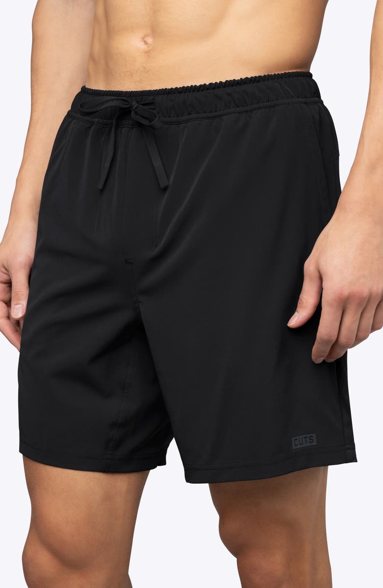 Cuts Crossover Shorts, Alternate, color, Black