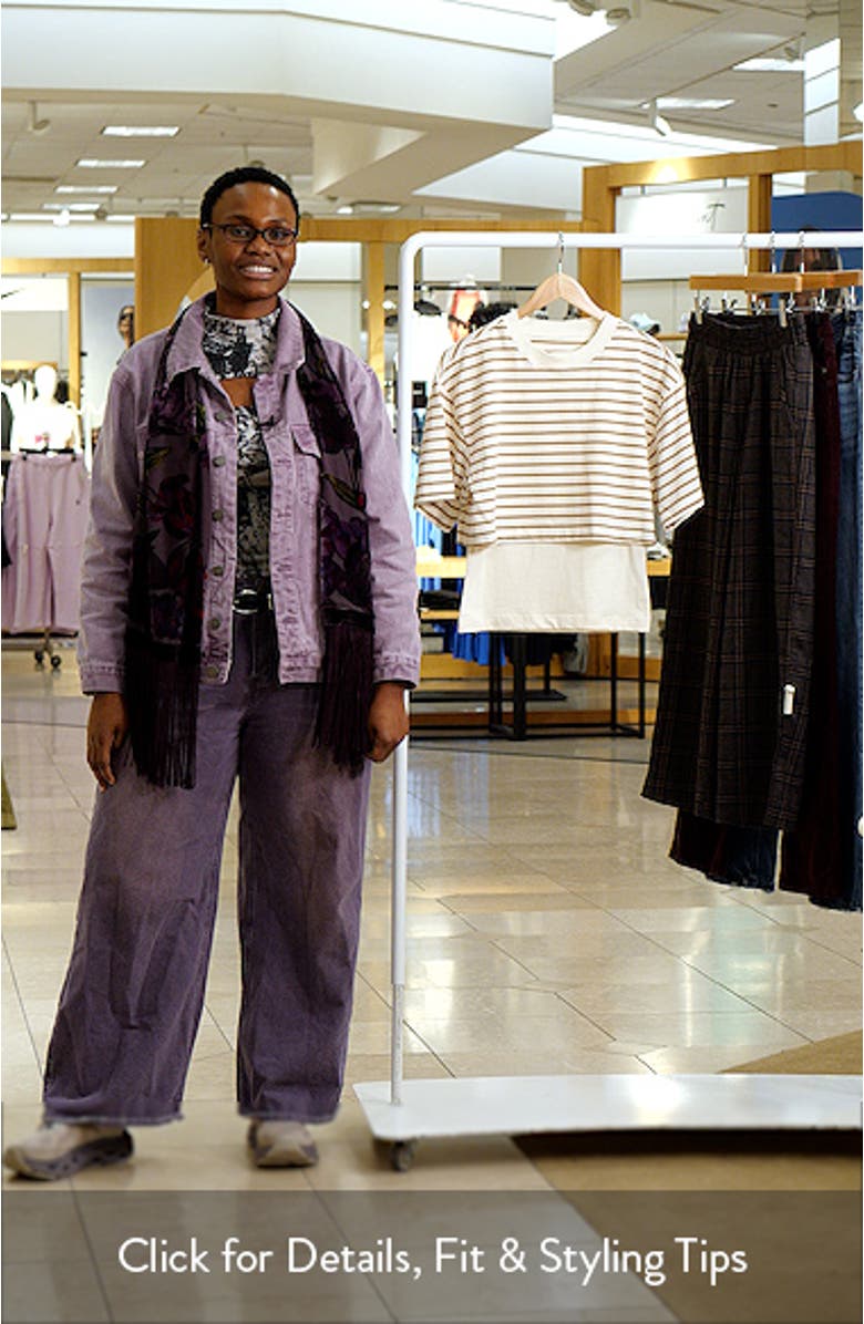 Camryn Stripe Layered Cotton Top, sales video thumbnail