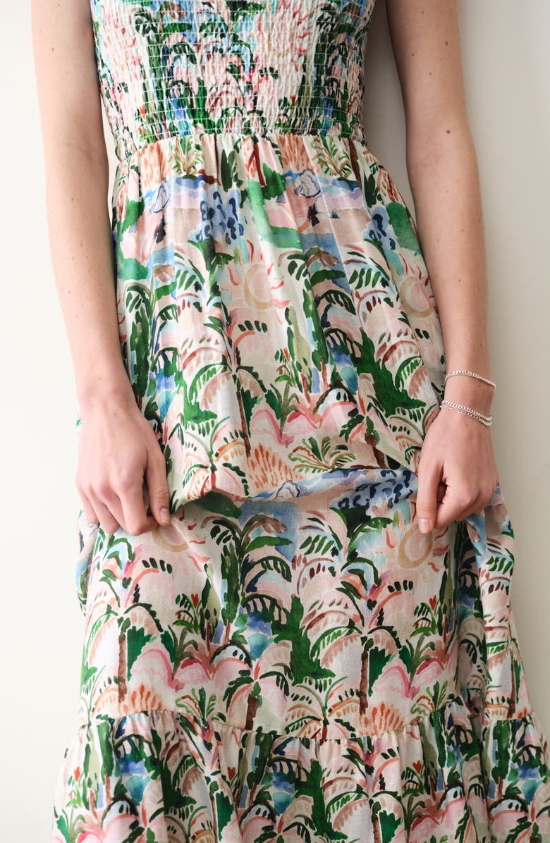 Marine Layer Selene Floral Maxi Dress, Alternate, color, 