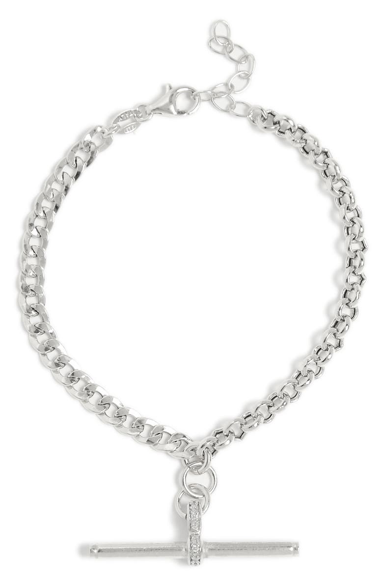 MESHMERISE Mix Chain Diamond Bracelet, Main, color, 