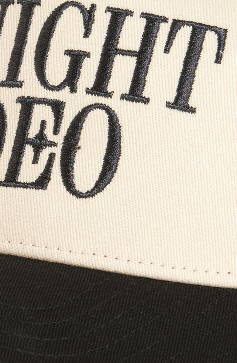 MIDNIGHT RODEO Classic Logo Baseball Cap, Alternate, color, Antique White And Black