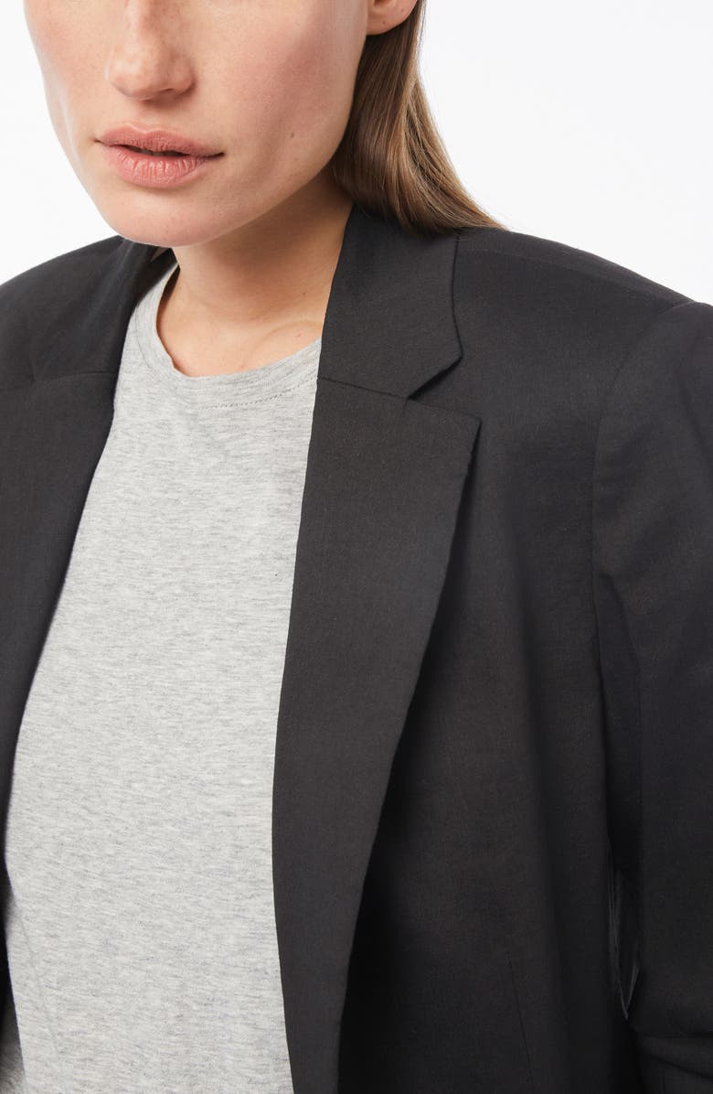 FRAME Pleat Boyfriend Blazer, Alternate, color,